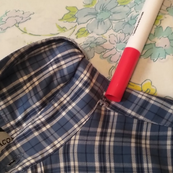 Faconnable in Men's long sleeve plaid size Small - Picture 4 of 6